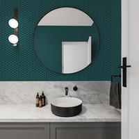 Boutique Contour - Vliestapete - HEXAGON LATTICE TEAL - 10m x 52cm