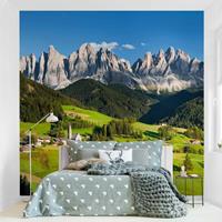 Bilderwelten Vliestapete - Geislerspitzen in Südtirol - Fototapete Quadrat Größe HxB: 288cm x 288cm