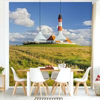 Bilderwelten Vliestapete - Leuchtturm in Schleswig-Holstein - Fototapete Quadrat Größe HxB: 288cm x 288cm
