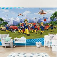 Bilderwelten Vliestapete - Feuerwehrmann Sam - Allzeit bereit - Fototapete Breit Größe HxB: 190cm x 288cm