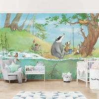 Bilderwelten Kindertapete - Wassili Waschbär - Ein Fahrstuhl für Elsa - Vlies Fototapete Breit Größe HxB: 255cm x 384cm