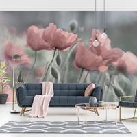 Bilderwelten Fototapete - Malerische Mohnblumen - Vlies Breit Größe HxB: 255cm x 384cm