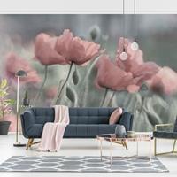 Bilderwelten Fototapete - Malerische Mohnblumen - Vlies Breit Größe HxB: 225cm x 336cm