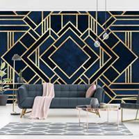 Bilderwelten Fototapete - Art Deco Gold - Fototapete Breit Größe HxB: 190cm x 288cm