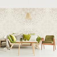 Bilderwelten Fototapete - Mandala Aquarell Ornament Muster beige - Fototapete Breit Größe HxB: 225cm x 336cm