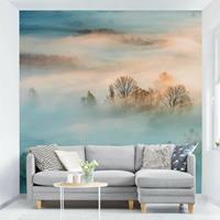 Bilderwelten Vliestapete - Nebel bei Sonnenaufgang - Fototapete Quadrat Größe HxB: 288cm x 288cm