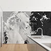 Bilderwelten Design Tapete - Milk & Coffee II - Vlies Fototapete Breit Größe HxB: 255cm x 384cm