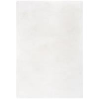 HOMCOM Teppich weich Hochflor Weiß 60 x 120 x 3,5 cm - weiß - 