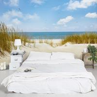 Bilderwelten Fototapete Nordsee - Strand an der Nordsee - Vliestapete Breit Größe HxB: 225cm x 336cm