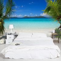Bilderwelten 3D Fototapete Meer - Perfect Maledives - Vliestapete Breit Größe HxB: 225cm x 336cm