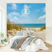 Bilderwelten Fototapete Strand an der Nordsee - Strandtapete - Vliestapete Quadrat Größe HxB: 288cm x 288cm