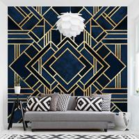 Bilderwelten Fototapete - Art Deco Gold - Fototapete Quadrat Größe HxB: 288cm x 288cm