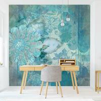 Bilderwelten Fototapete Blumen - Winterblumen - Vliestapete Quadrat Größe HxB: 288cm x 288cm