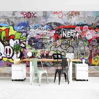 Bilderwelten Graffiti Tapete - Graffiti - Vlies Fototapete Breit Größe HxB: 255cm x 384cm