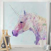 Bilderwelten Fototapete - Mystisches Einhorn II - Fototapete Quadrat Größe HxB: 240cm x 240cm