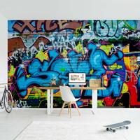 Bilderwelten Graffiti Tapete - Colours of Graffiti - Vlies Fototapete Breit Größe HxB: 225cm x 336cm