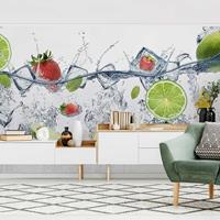 Bilderwelten Fototapete - Frucht Cocktail - Vliestapete Breit Größe HxB: 255cm x 384cm