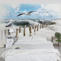 Bilderwelten Fototapete Meer - No.YK3 Absolut Sylt - Vliestapete Breit Größe HxB: 255cm x 384cm