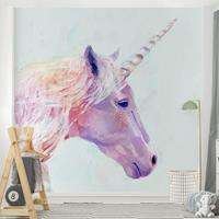 Bilderwelten Fototapete - Mystisches Einhorn I - Fototapete Quadrat Größe HxB: 240cm x 240cm