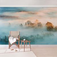 Bilderwelten Vliestapete - Nebel bei Sonnenaufgang - Fototapete Breit Größe HxB: 225cm x 336cm