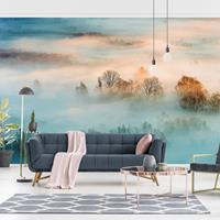 Bilderwelten Vliestapete - Nebel bei Sonnenaufgang - Fototapete Breit Größe HxB: 255cm x 384cm