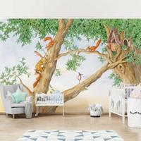 Bilderwelten Vliestapete - Josi Hase - Wohnung der Eichhörnchen - Breit Größe HxB: 255cm x 384cm