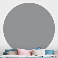 Klebefieber Runde Fototapete selbstklebend Colour Cool Grey