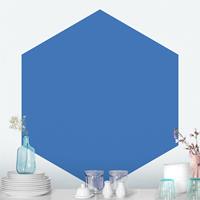 Klebefieber Hexagon Fototapete selbstklebend Colour Royal Blue