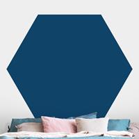 Klebefieber Hexagon Fototapete selbstklebend Preussisch-Blau