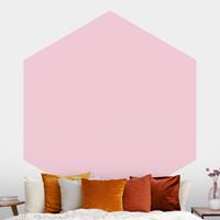 Klebefieber Hexagon Fototapete selbstklebend Rosé