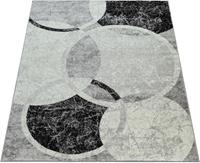 Paco Home Teppich Sinai 055, rechteckig, 9 mm Höhe, Kurzflor mit Kreis Muster, Wohnzimmer