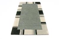 Morgenland Wollteppich Gabbeh Teppich handgeknüpft silber, rechteckig, 18 mm Höhe, handgeknüpft