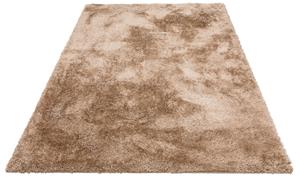 Home affaire Hochflor-Teppich Malin, rechteckig, 43 mm Höhe, Shaggy, Uni Farben, leicht glänzend, besonders weich durch Microfaser, Wohnzimmer