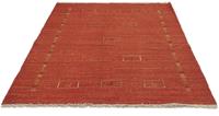 morgenland Wollteppich "Gabbeh Teppich handgeknüpft rot", rechteckig, handgeknüpft
