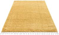 Carpet City Hochflor-Teppich Pulpy 100, rechteckig, 30 mm Höhe, mit Fransen, Wohnzimmer