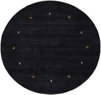 Carpetfine Wollteppich Gabbeh Uni, rund, 15 mm Höhe, reine Wolle, handgewebt, Gabbeh Tiermotiv, Wohnzimmer