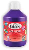 Rainbow acrylverf, flacon van 500 ml, paars