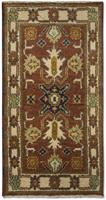 Morgenland Wollteppich Kazak Teppich handgeknüpft braun, rechteckig, 8 mm Höhe