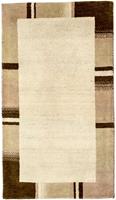 Morgenland Wollteppich Gabbeh Teppich handgeknüpft beige, rechteckig, 18 mm Höhe, handgeknüpft