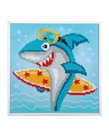 Vervaco Diamond painting Surfender Hai