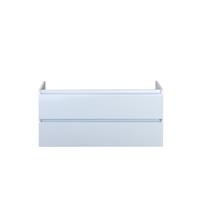 NewWave Infinity wastafelonderkast 120 cm 2 laden greeplijst in kleur wit hoogglans 75038101
