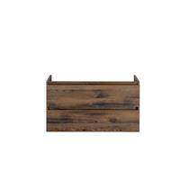 NewWave Infinity wastafelonderkast 100 cm 2 laden greeplijst in kleur raw oak 75037953