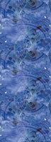 Queence Vinyltapete »Muster-Blau«, 90 x 250 cm, selbstklebend