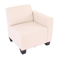 HWC Mendler Modulare Garnitur, Seitenteil rechts, Sessel mit Armlehne creme