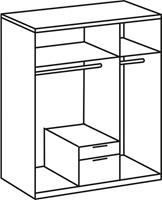 Wimex Kleiderschrank "New York", wahlweise 208 oder 236cm hoch