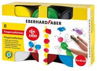 EBERHARD FABER 6 EFA Color Fingerfarben farbsortiert 6x 40,0 ml