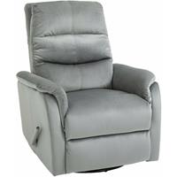 HOMCOM Relaxsessel Liegesessel TV Sessel mit Wippenfunktion Einzelsofa 140° neigbar Fernsehsessel Polyester Grau 80 x 102 x 100 cm - grau