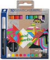 STAEDTLER Lumocolor Acrylmarker paint marker, 10er Etui