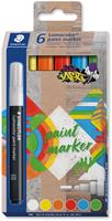 STAEDTLER Lumocolor Acrylmarker paint marker, 6er Etui