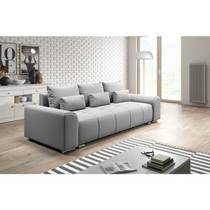 Sofa loreta 3-Sitzer mit Schlaffunktion und Bettkasten Couch EN20 Hellgrau - Hellgrau - Furnix